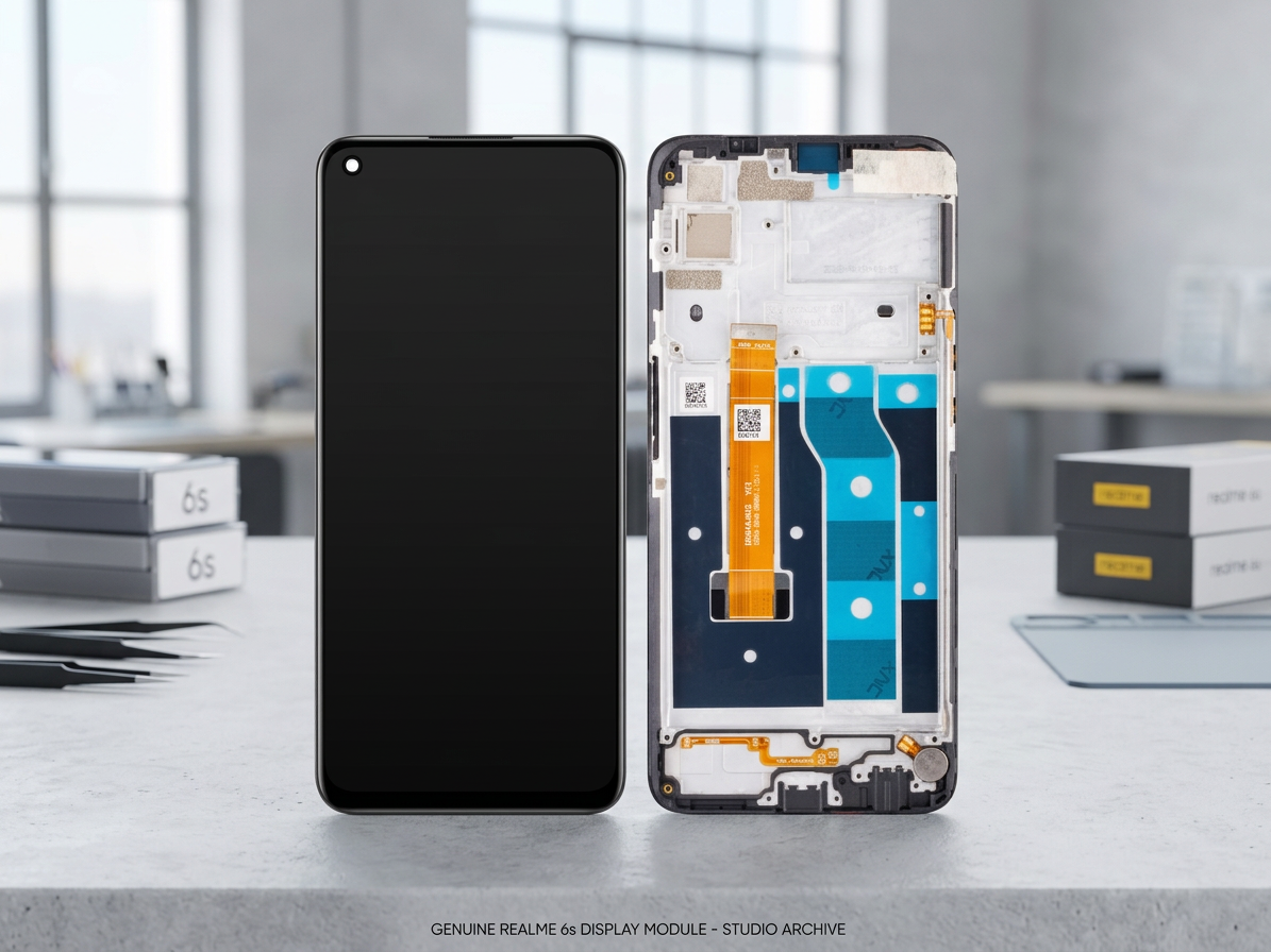 LCD Displej + Dotykové sklo + rám Realme 6s Originál service pack