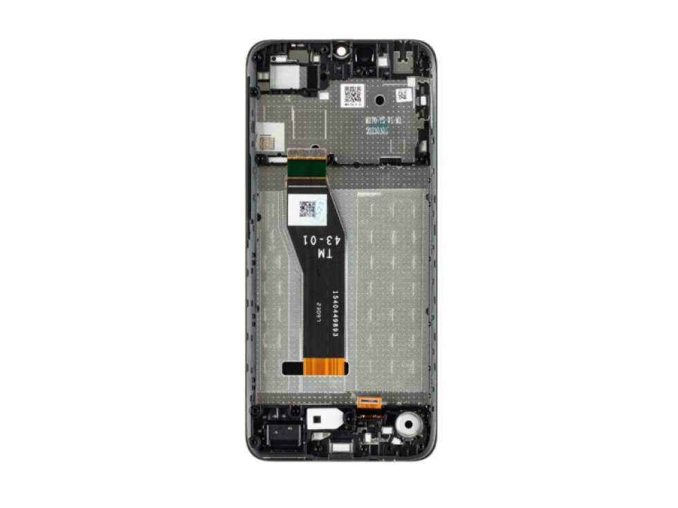 LCD Displej + Dotykové sklo + Rám Motorola Moto E13 čierna farba - Service pack