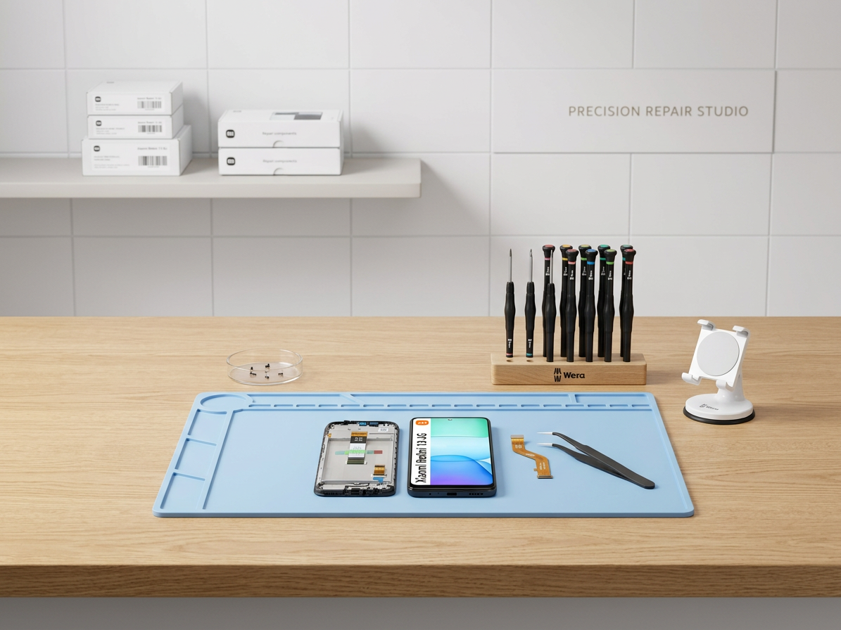 LCD Displej + Dotykové sklo + Rám Xiaomi Redmi 13 4G/5G / Poco M6 4G (2024) čierna farba - Originál Service Pack