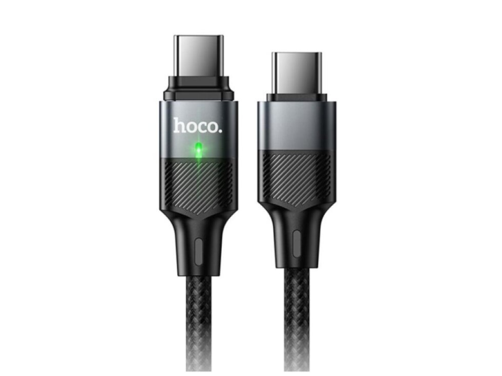240W HOCO Magnetický nabíjací kábel USB-C/Type-C to USB-C/Type-C s dĺžkou 1,2m čierny