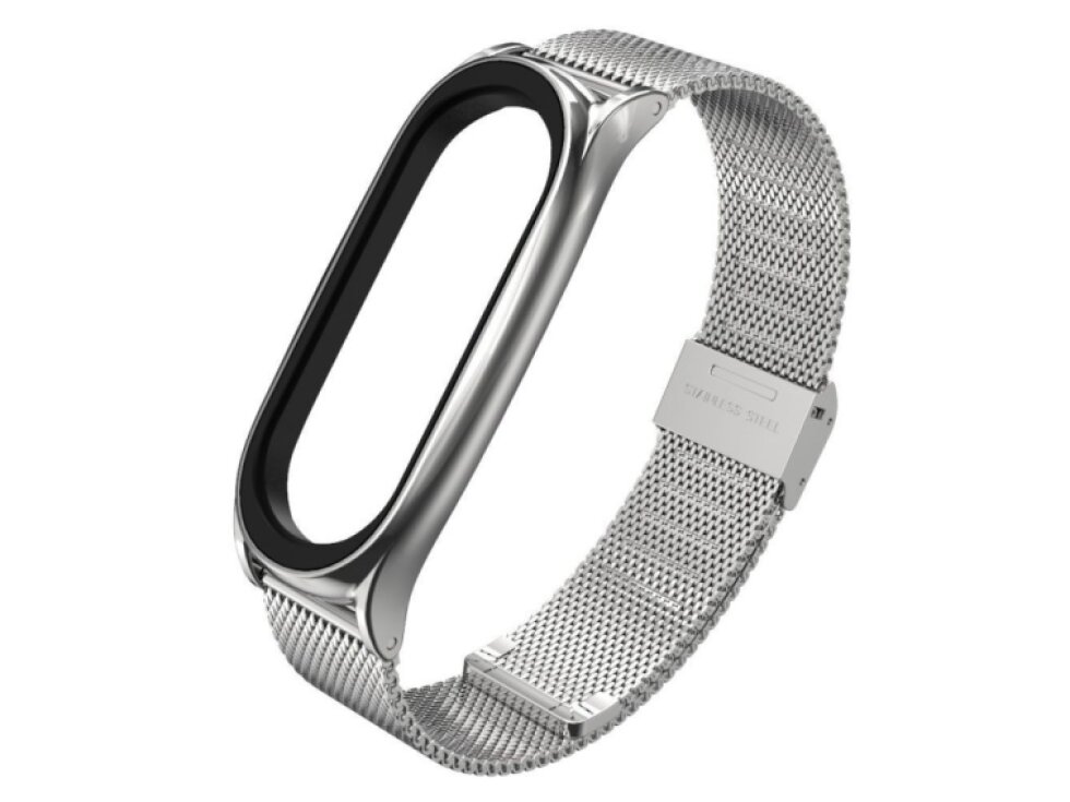 Remienok na hodinky pre Xiaomi Mi Smart Band 5 / 6 / strieborná farba