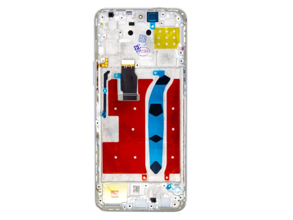 LCD displej + Dotykové sklo + rám Huawei Honor X8 strieborná farba