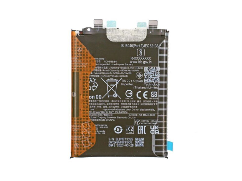 BM5T 5000mAh Batéria Xiaomi Poco X6 Pro / Redmi Note 13 Pro 4G OEM