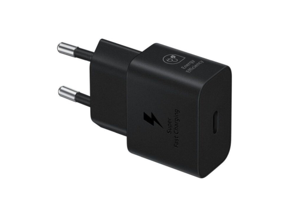 25W Cestovná nabíjačka Samsung EP-T2510NBEGEU USB-C 3A čierna farba