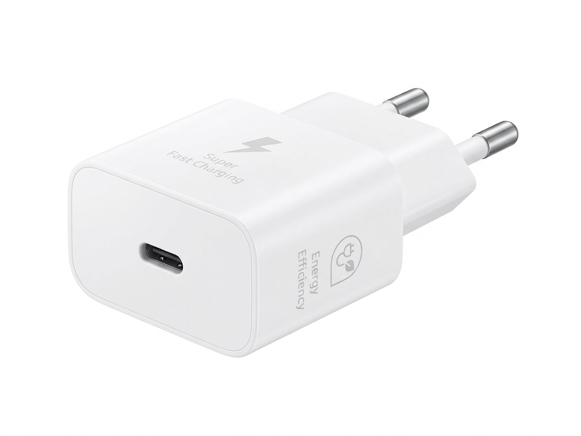 25W Cestovná nabíjačka Samsung EP-T2510XWE + USB-C kábel – White (biela)