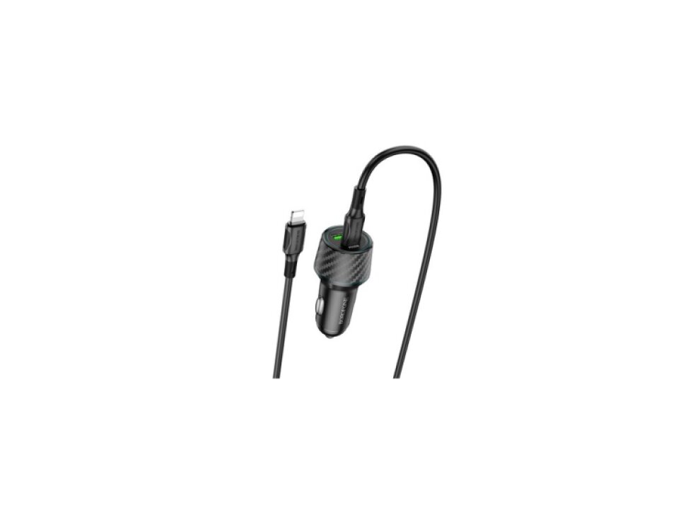 Autonabíjačka BOROFONE PD30W + QC 3.0 USB 48W čierna farba