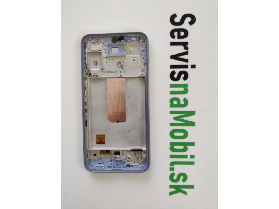 LCD Displej + Dotykové sklo + rám Samsung Galaxy A54 5G 2023 (SM-A546) fialová farba - Originál Service Pack