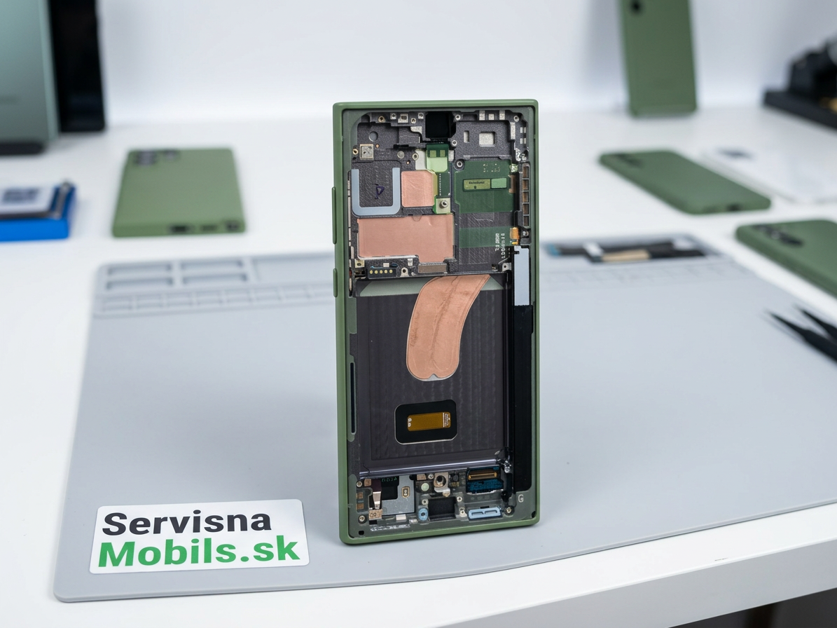 LCD Displej + Dotykové sklo + Rám Samsung Galaxy S23 Ultra 5G (2023) zelená farba - Originál Service Pack