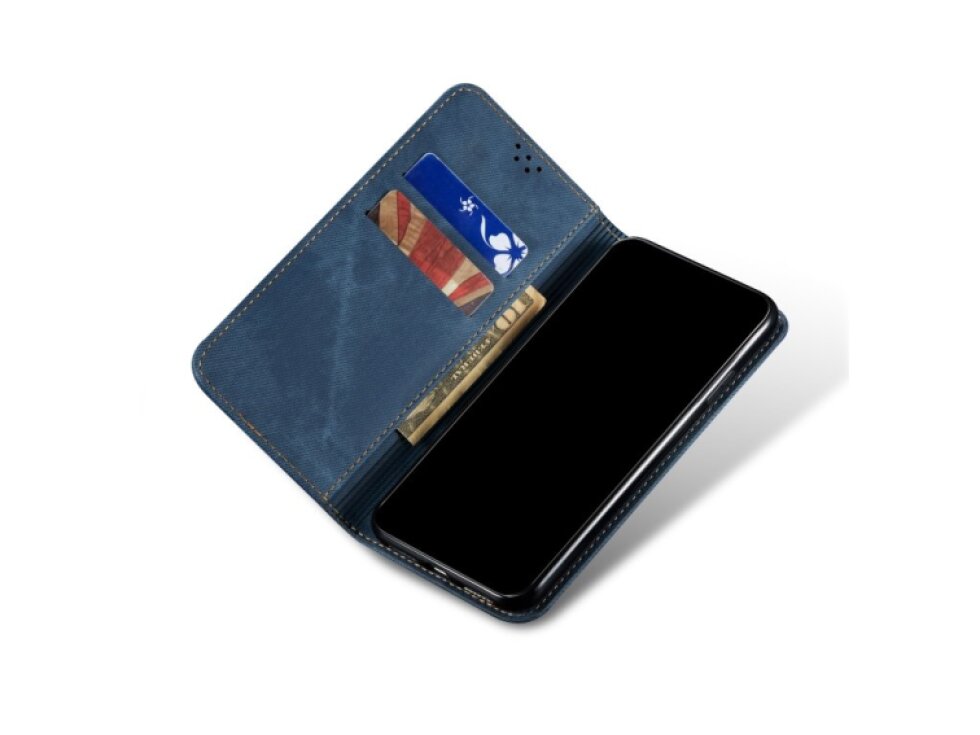 Knižkové puzdro Xiaomi Redmi 10A / 9C DENIM modré