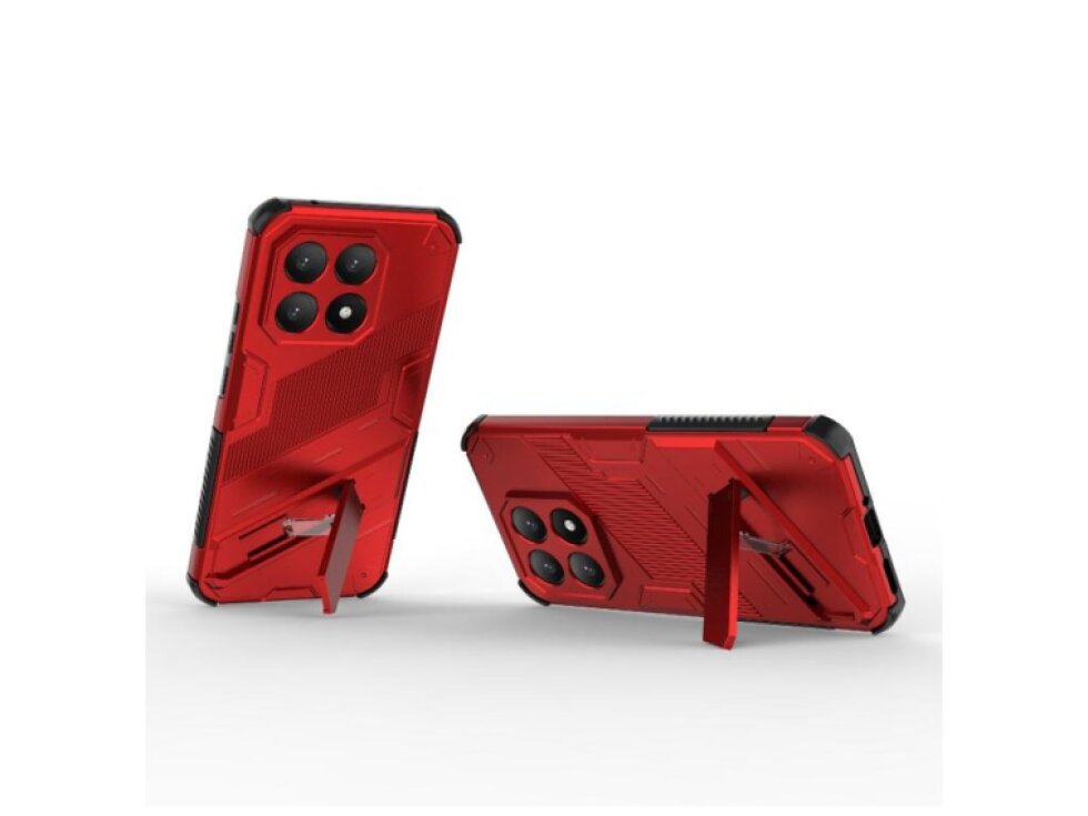 Kryt pre Xiaomi 15T 5G Global Punk Armor s držiakom červený