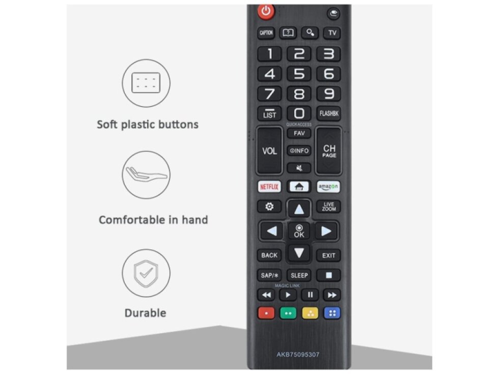 Diaľkový ovládač pre LG LED LCD TV AKB75095307 (433 MHz)