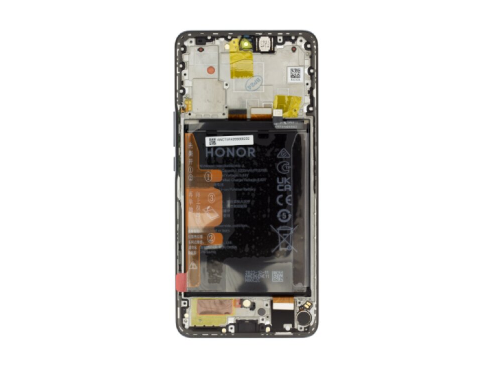 LCD Displej + Dotykové sklo + Rám + baterka Honor Magic6 Lite BLACK - Originál Service Pack