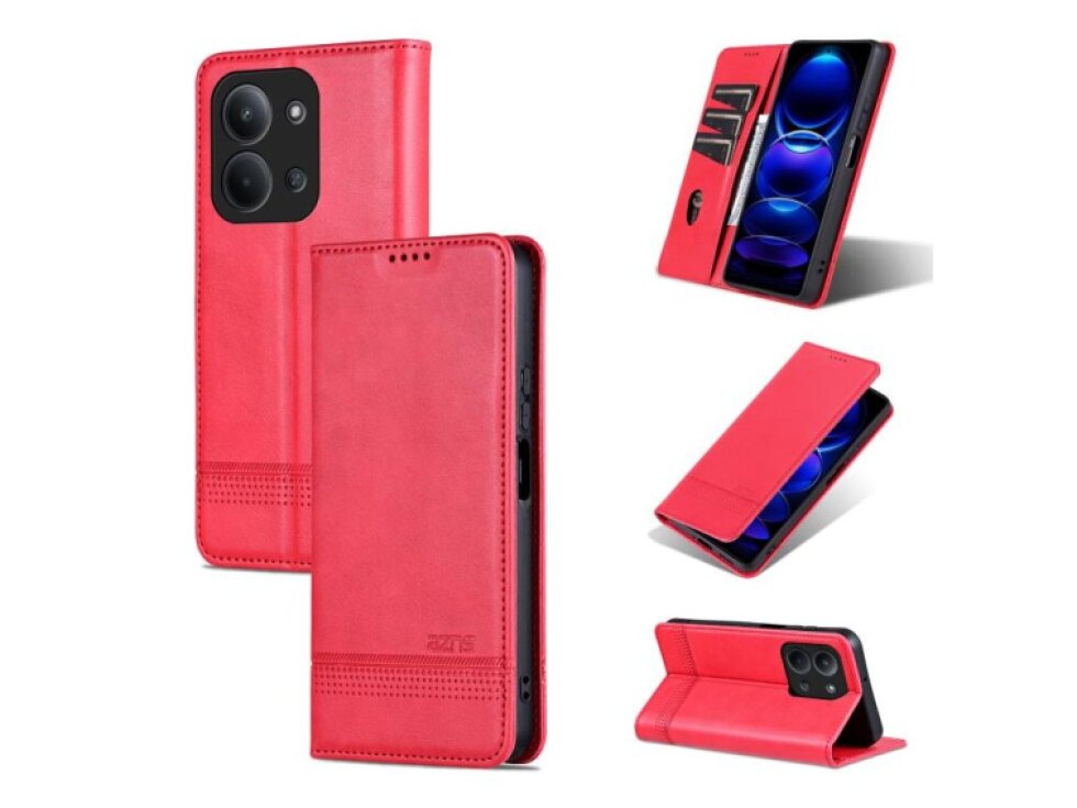 Knižkové puzdro Xiaomi Redmi 15C 4G / 5G / Poco C85 AZNS ružovo-červené