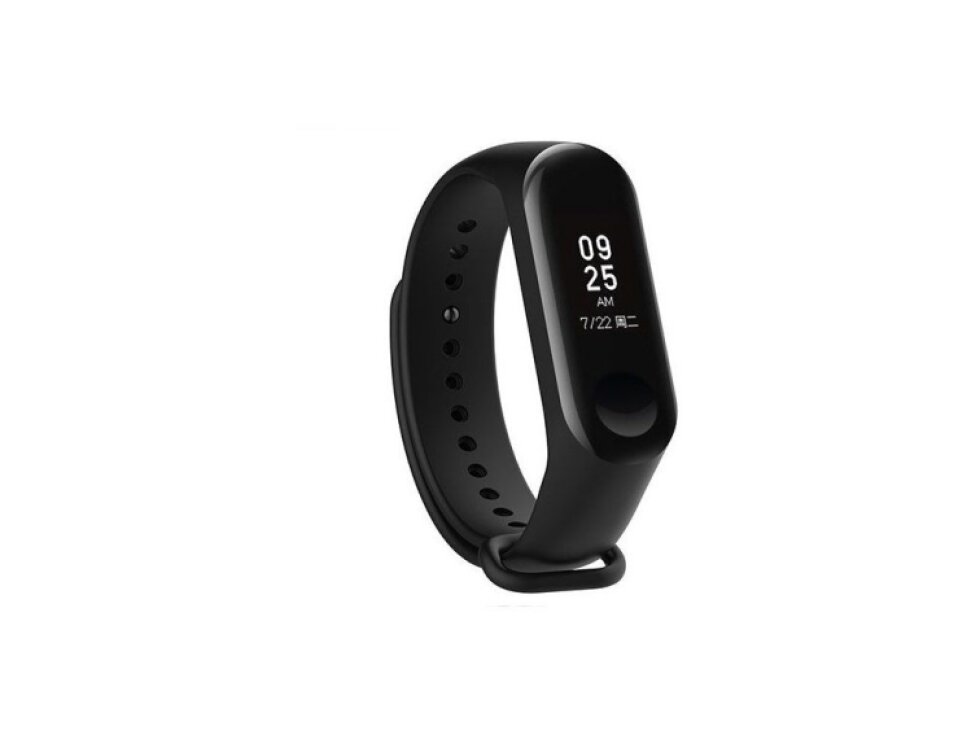 Silikónový remienok na Xiaomi Mi Band 4 / Mi Band 3 čierna farba