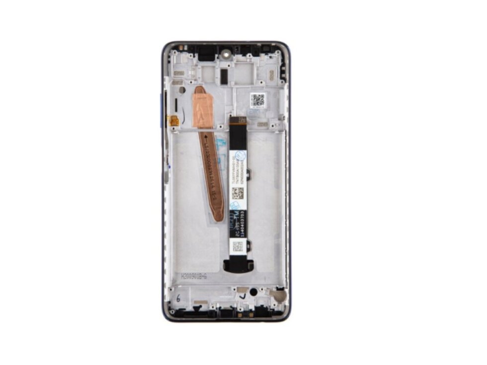LCD Displej + Dotykové sklo s rámom Xiaomi Mi 10T Lite perlovo sivý farba