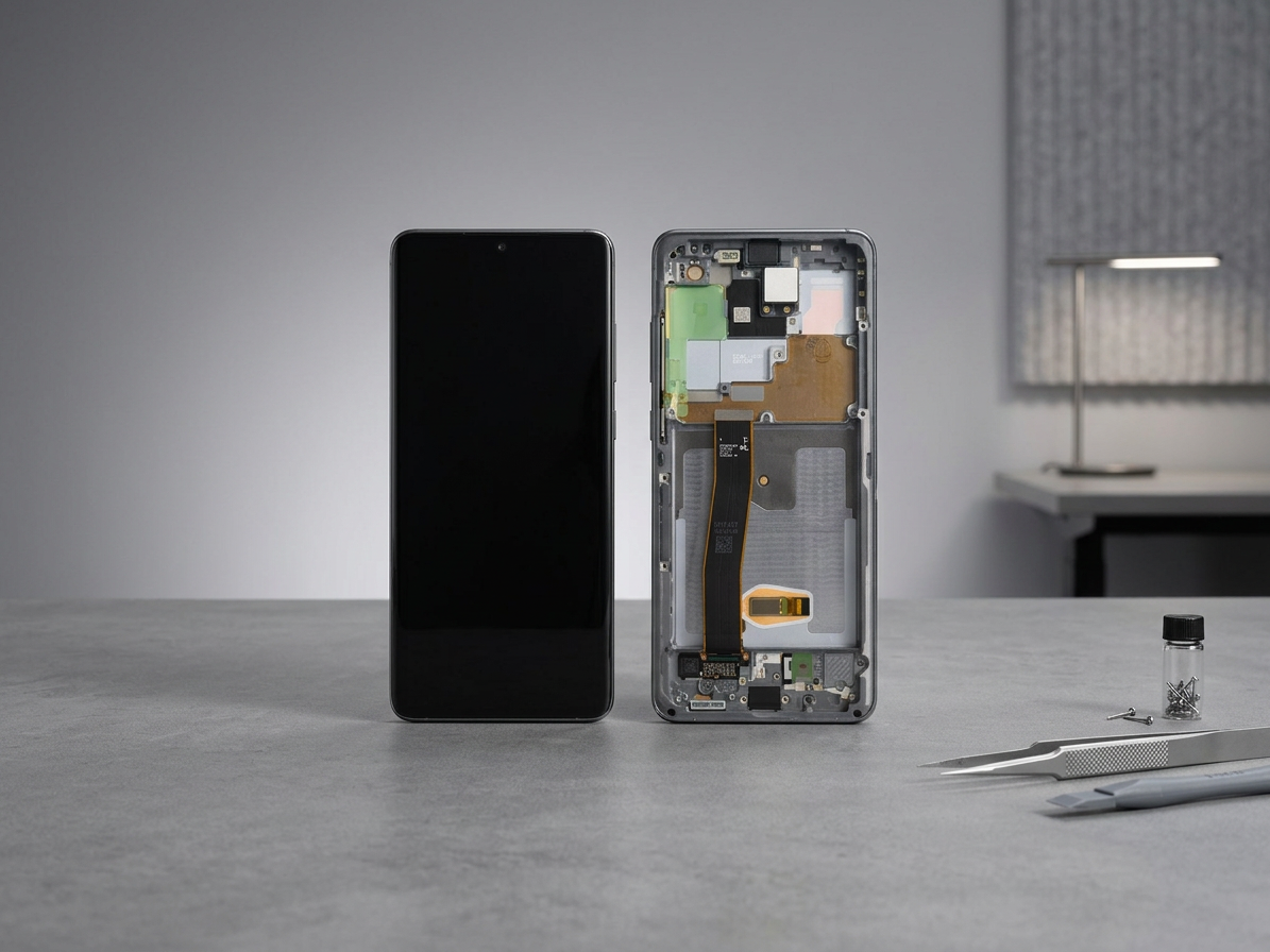 LCD displej a dotyková plocha Samsung S20 Ultra G988F sivá farba