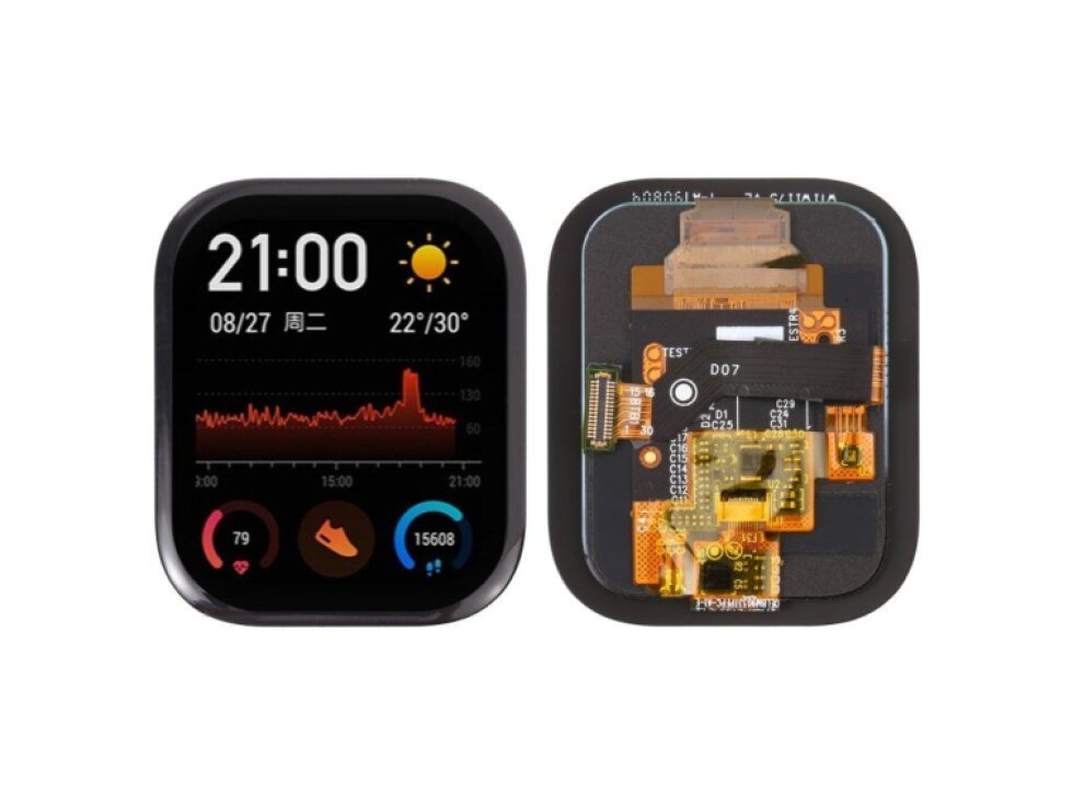 LCD Displej + Dotykové sklo Amazfit GTS