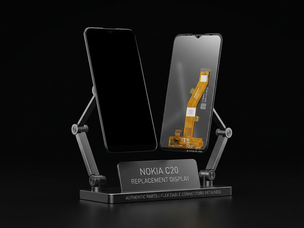 LCD displej + dotykové sklo Nokia C20 čierna farba