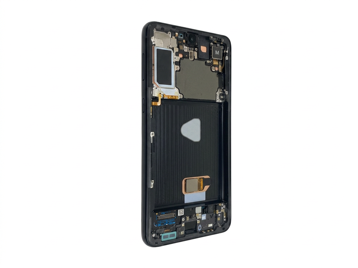 LCD Displej + Dotykové sklo + Rám Samsung Galaxy S21+ 5G G996 čierna farba(phantom black)