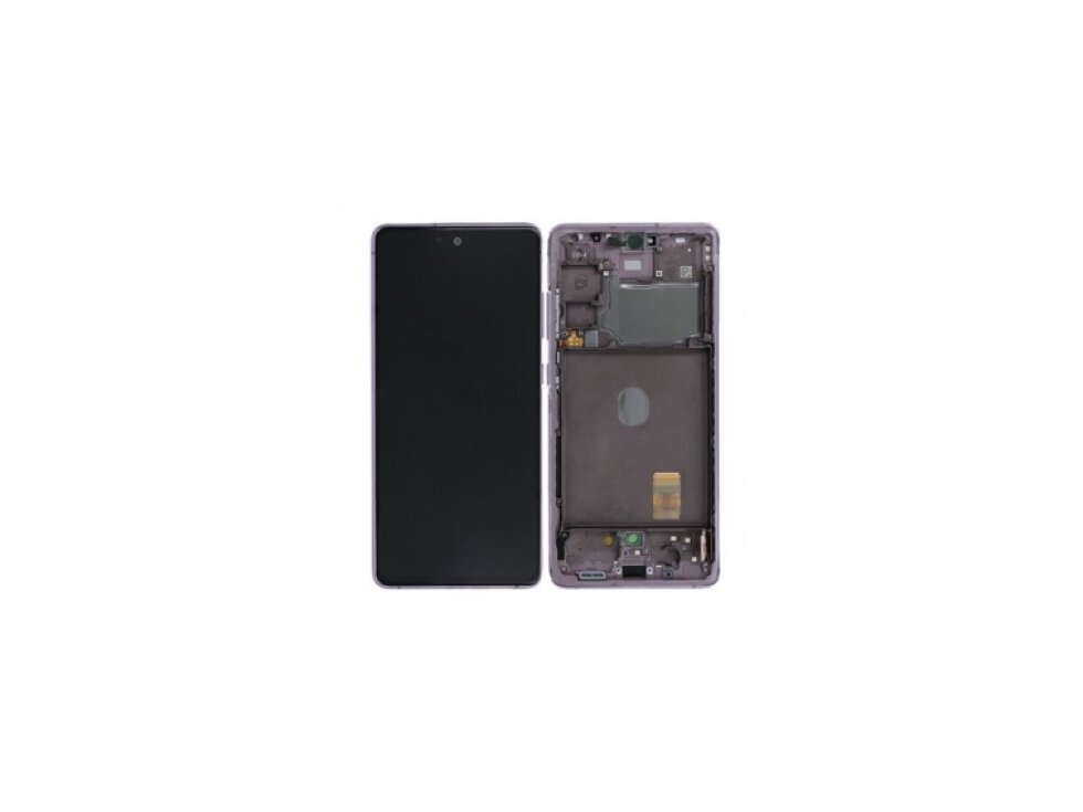 LCD Displej + Dotykové sklo + Rám Samsung Galaxy S20 FE Cloud Lavender - Originál