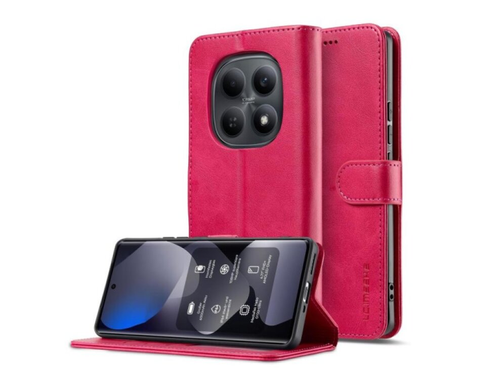 Knižkové puzdro Xiaomi Redmi Note 15 Pro 5G LC.IMEEKE červené