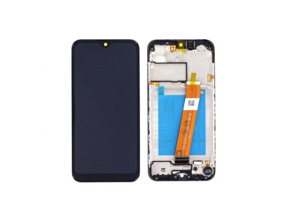 LCD displej + Dotykové sklo + Rám Samsung Galaxy A01 A015F čierna farba