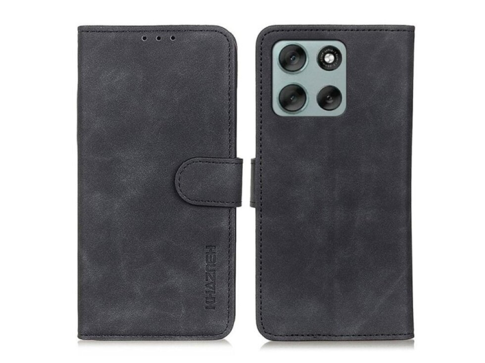 Knižkové puzdro Motorola Moto G86 Power KHAZNEH čierne