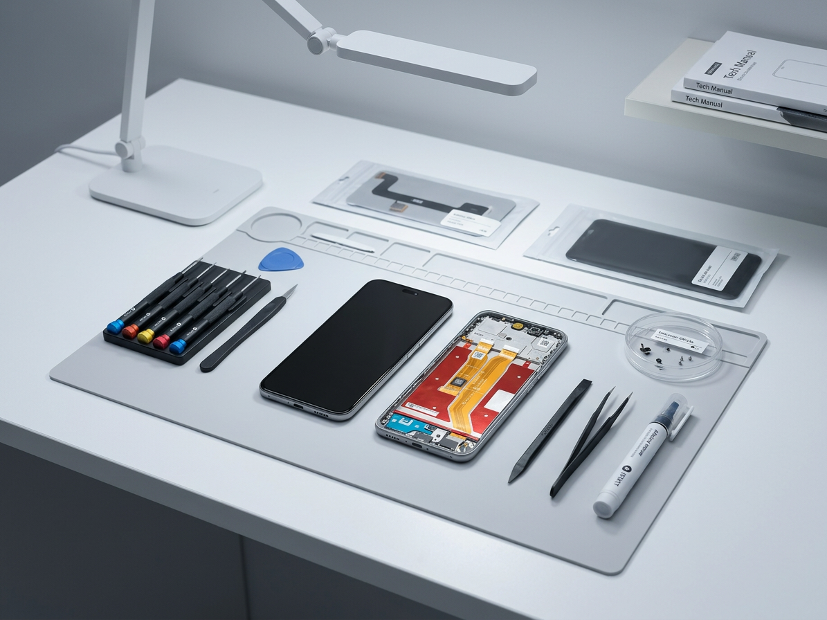 LCD Displej + Dotykové sklo + Rám Honor 400 Lite Velvet Grey - Service pack