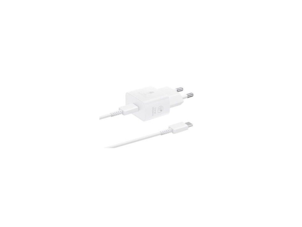 25W Cestovná nabíjačka Samsung EP-T2510XWE + USB-C kábel – White (biela)
