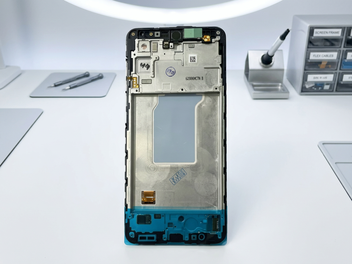 LCD Displej + Dotykové sklo + Rám Samsung Galaxy A27 5G SM-A276 BLACK - Originál Service Pack