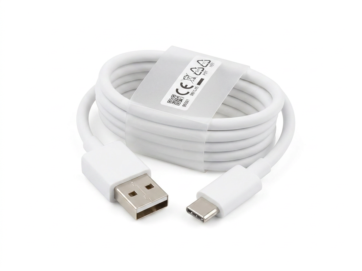 65W Dátový kábel DL129 Realme USB-C biela farba 1m