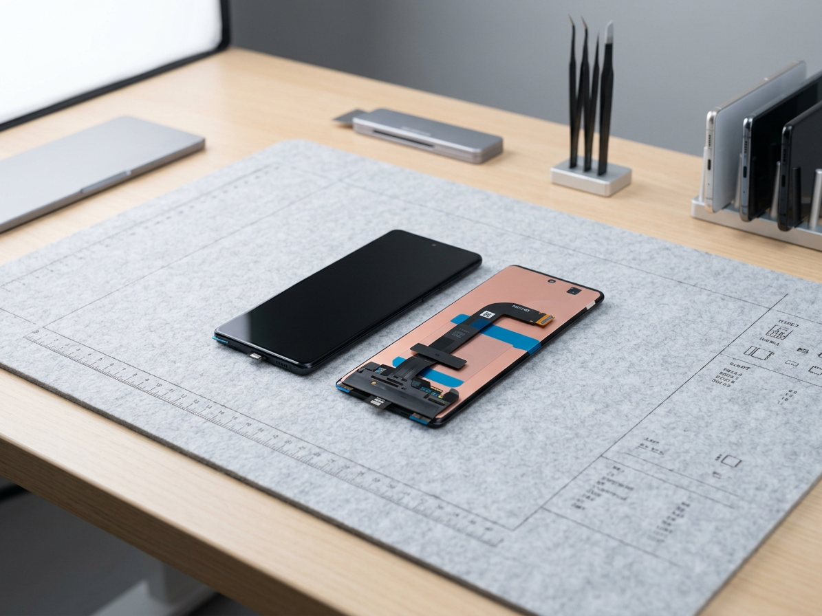 LCD displej + Dotykové sklo + rám (vnútorný) Samsung Galaxy Fold 19 SM-F900 black- Service pack