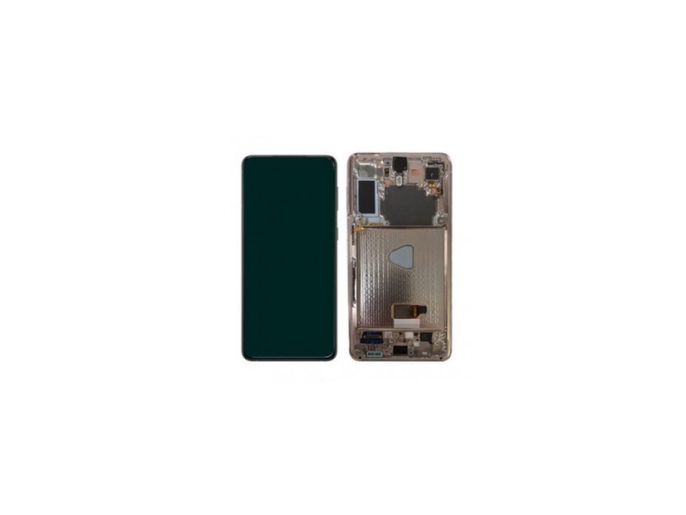 LCD Displej + Dotykové sklo + Rám Samsung Galaxy S21 FE - Originál Biela farba