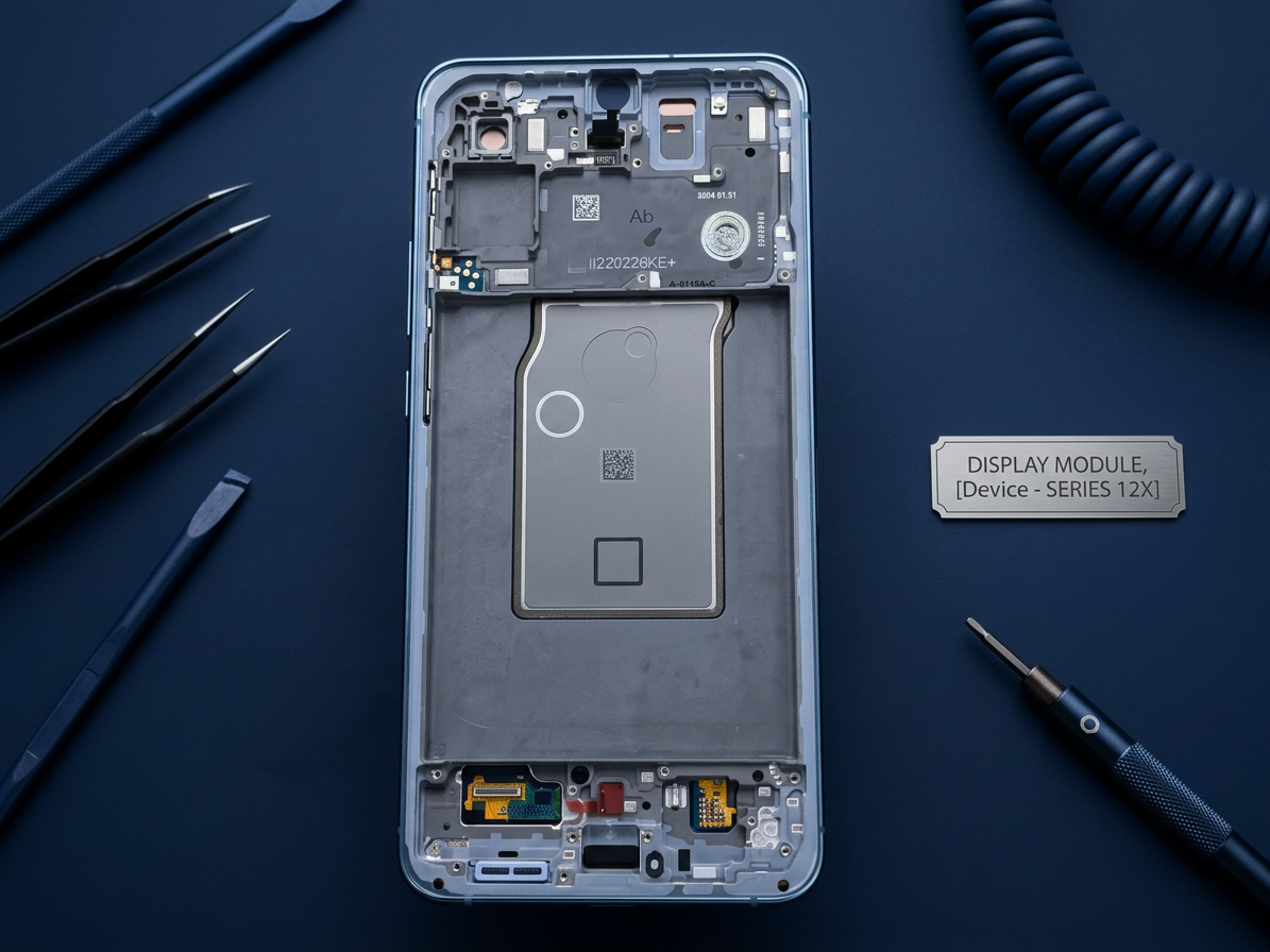LCD Displej + Dotykové sklo + Rám Samsung Galaxy A57 5G 2026 NAVY / DARK BLUE - Originál Service pack