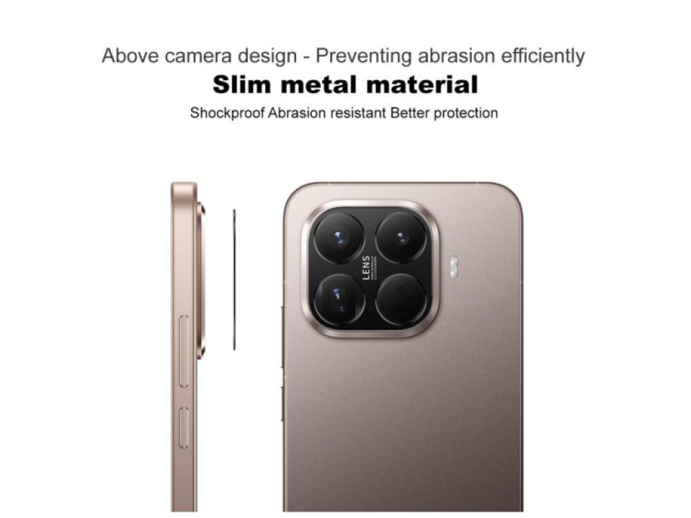Kovový ochranný kryt kamery IMAK pre Xiaomi 15T Pro 5G