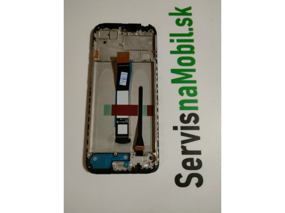 LCD Displej + Dotykové sklo + Rám Xiaomi Redmi 10C / Poco C40 (2022) čierna farba - ORI