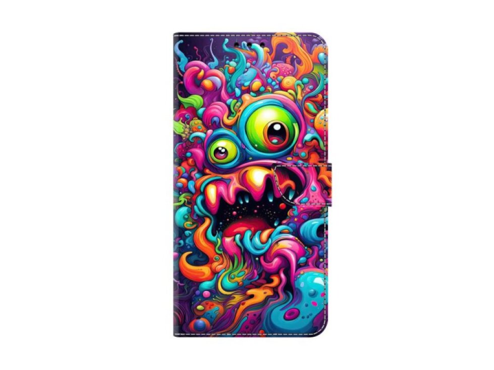 Knižkové puzdro Graffiti Monster pre Xiaomi Redmi Note 14 Pro 4G / 5G