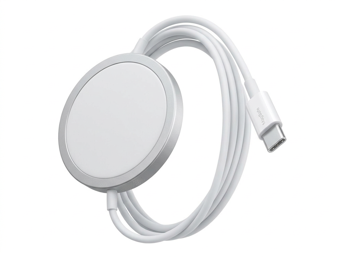 15W MagSafe bezdrôtová nabíjačka USB Typ C Strieborná farba