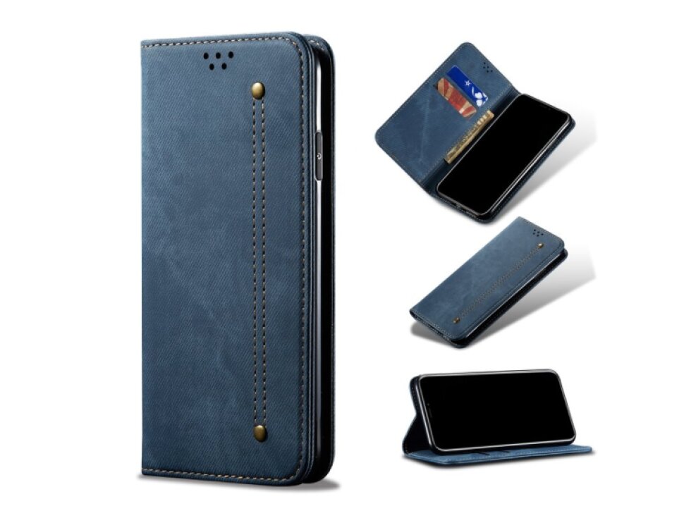 Knižkové puzdro Xiaomi Redmi 10A / 9C DENIM modré