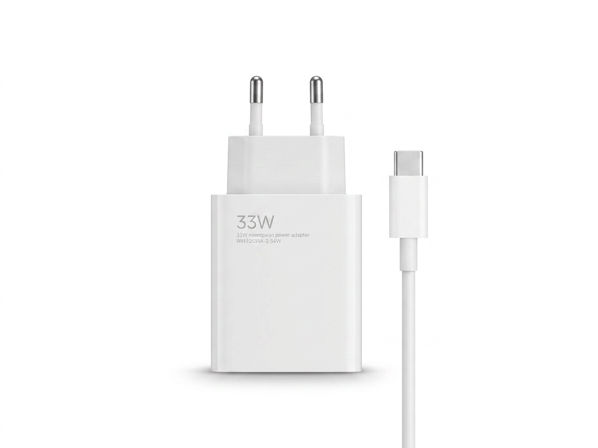 33W Cestovná nabíjačka Xiaomi MDY-11-EZ USB-A + USB-C kábel biela farba