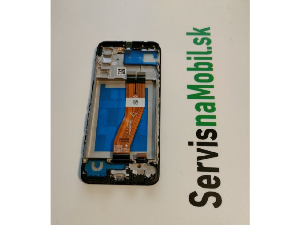 LCD displej + Dotykové sklo + Rám Samsung Galaxy A03s A037G čierna farba - ORI