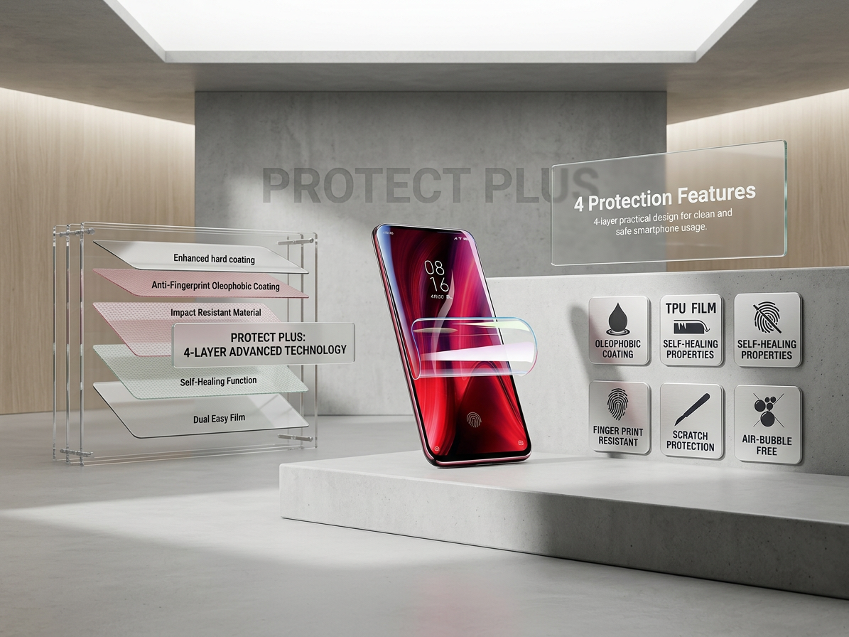 2ks Kvalitná ochranná HYDROGEL fólia Protect Plus na mieru - najnovšia technológia