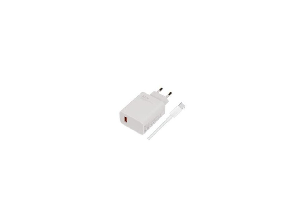 33W Cestovná nabíjačka Xiaomi MDY-11-EZ USB-A + USB-C kábel biela farba