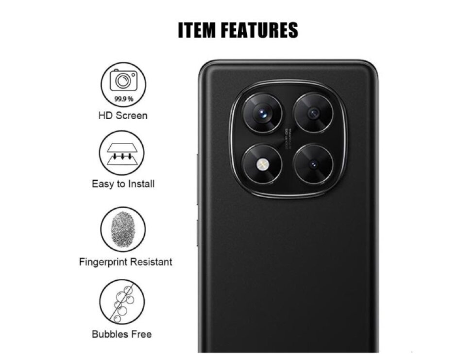 Ochranné sklíčko kamery Xiaomi Redmi Note 14 Pro 5G Kalebol transparentné