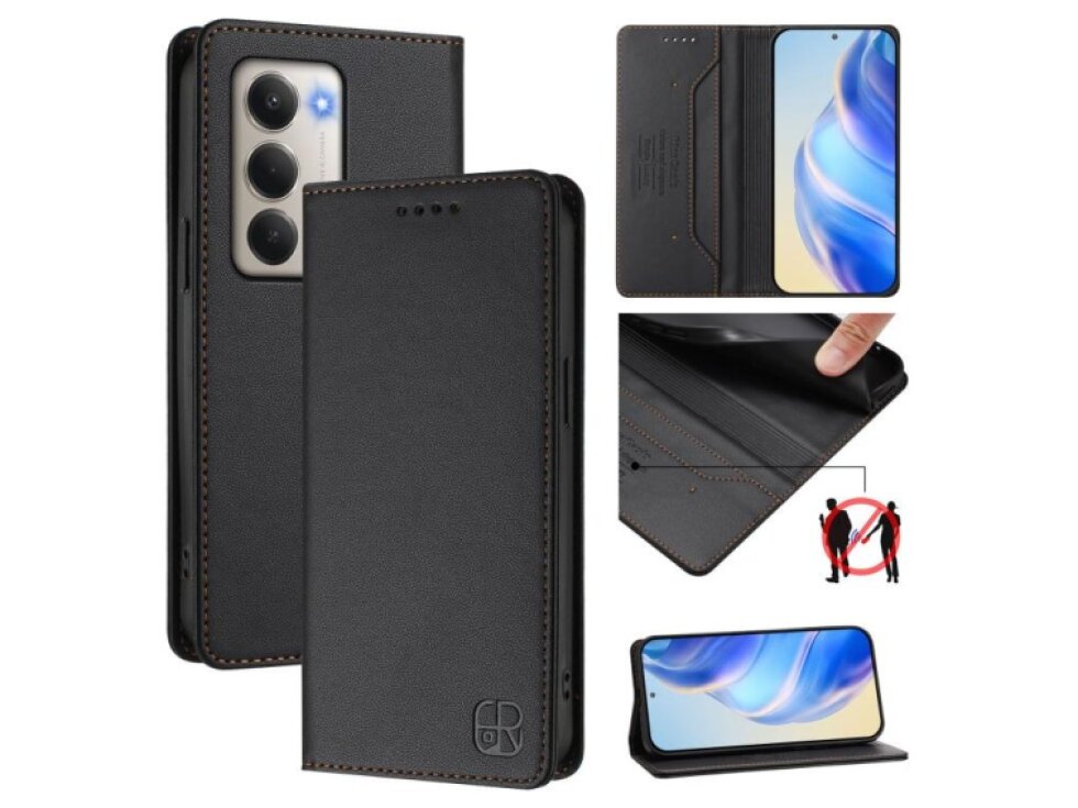 Knižkové puzdro Xiaomi Redmi 15 5G magnetické čierne