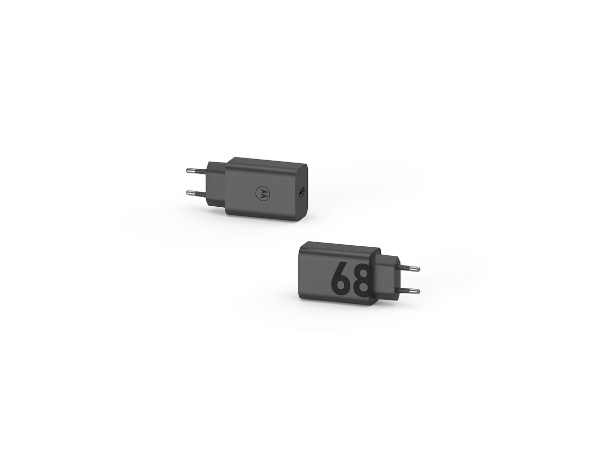 68W TurboPower nabíjačka MOTOROLA USB- C čierna farba
