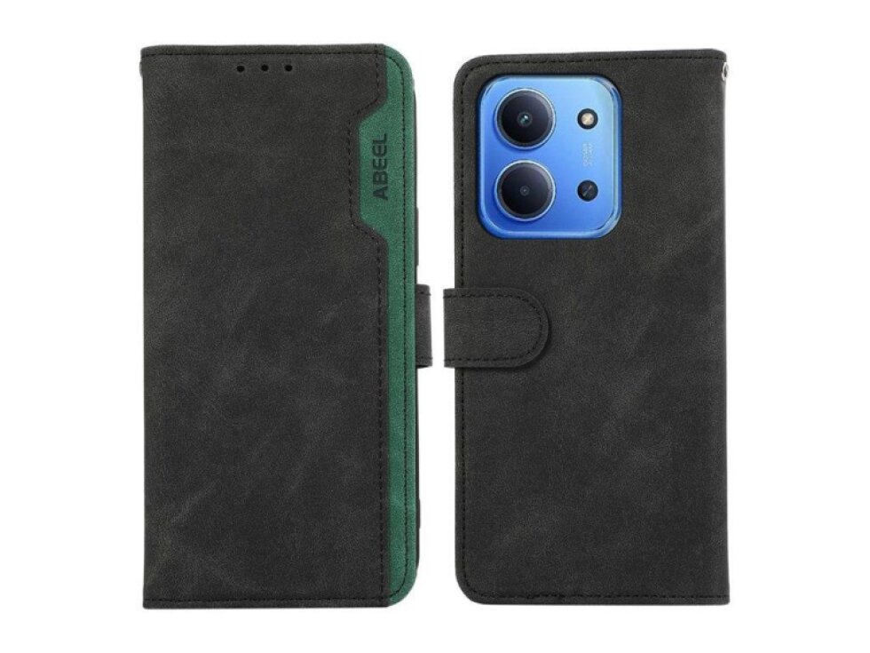 Knižkové puzdro Xiaomi Redmi 15C 4G / 15C 5G / Poco C85 ABEEL čierno-zelené