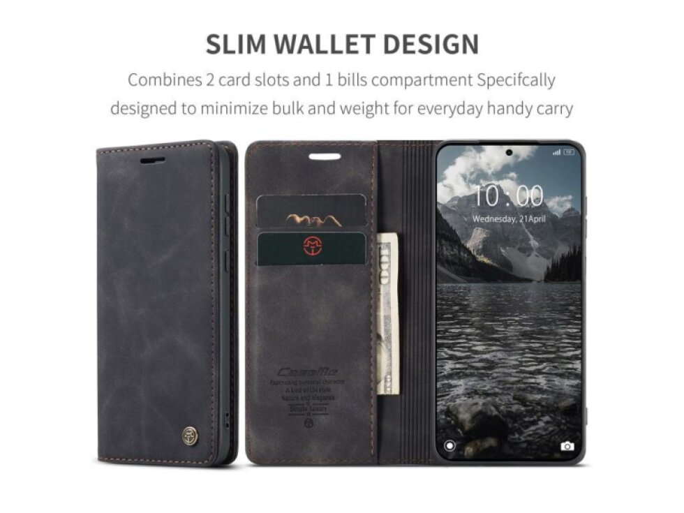 Knižkové puzdro Xiaomi Redmi Note 15 Pro 4G CaseMe čierne