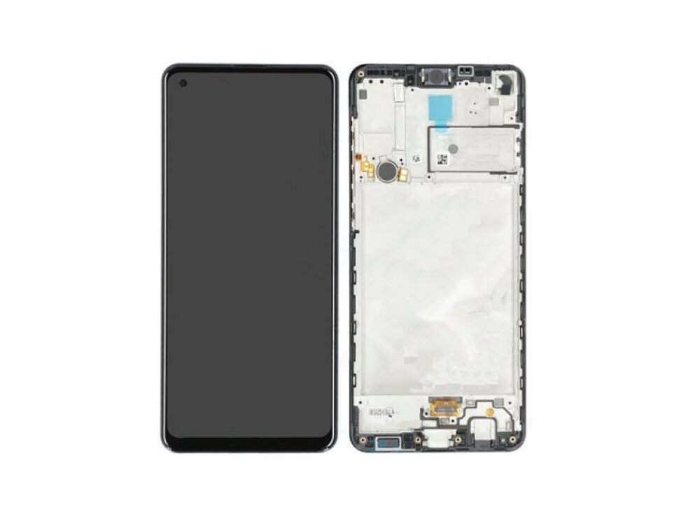 LCD displej + Dotykové sklo + rám Samsung Galaxy A21s 2020 A217 čierna farba ORI
