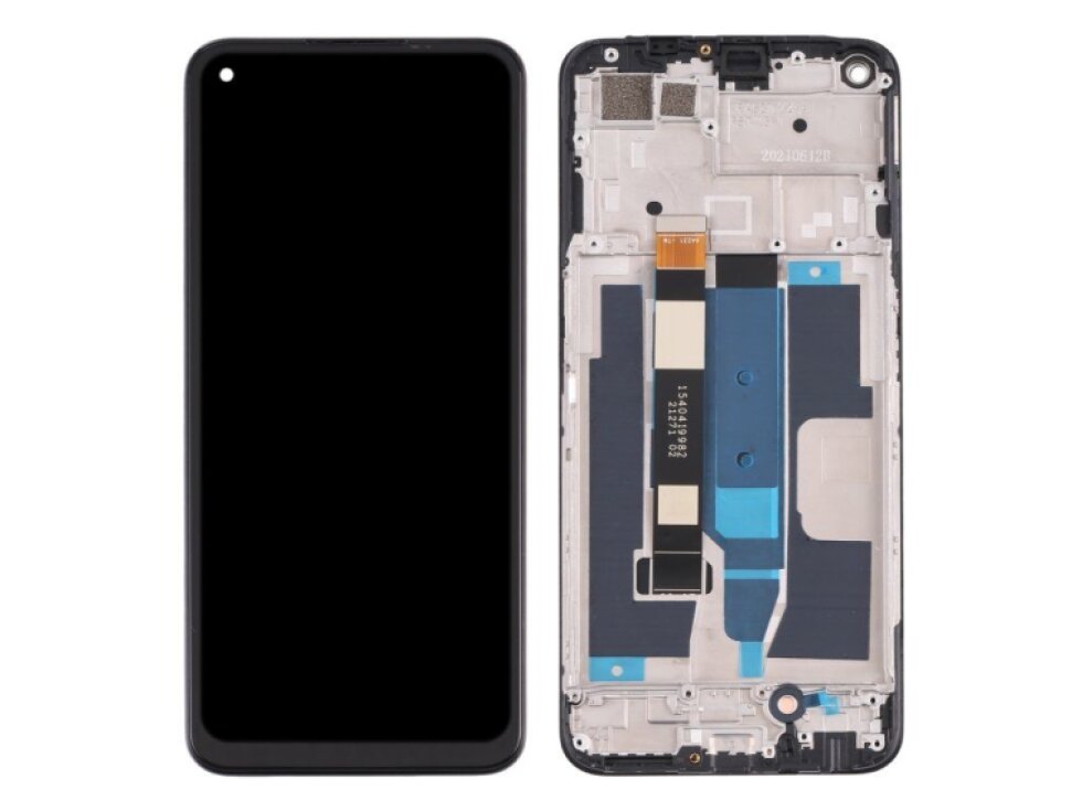 LCD Displej + Dotykové sklo + Rám Realme 8 5G / Narzo 30 5G čierna farba